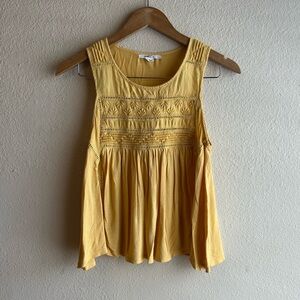 O'Neill Yellow Embroidered Tank Top